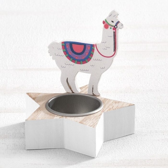μπομπονιέρα βάπτισης Ξύλινο Ρεσώ Llama