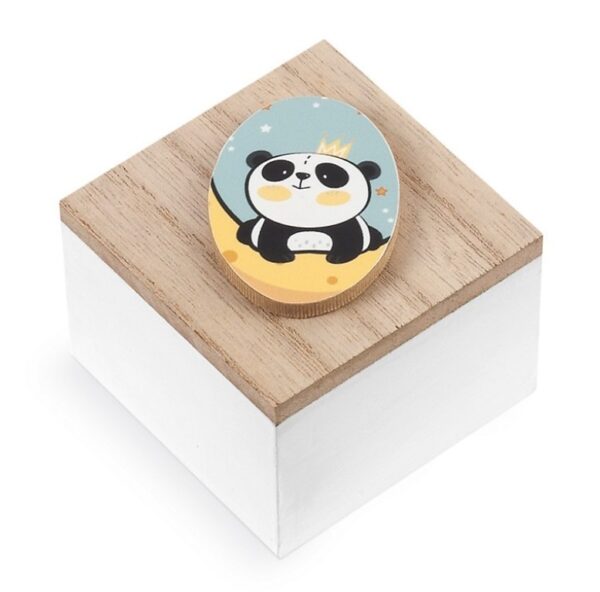 Ξύλινο Κουτάκι Panda μπομπονιέρα