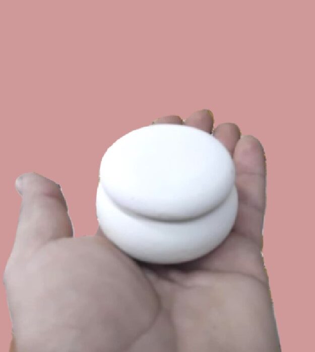 macaron μπιζουτιέρα κεραμική μπομπονιέρα