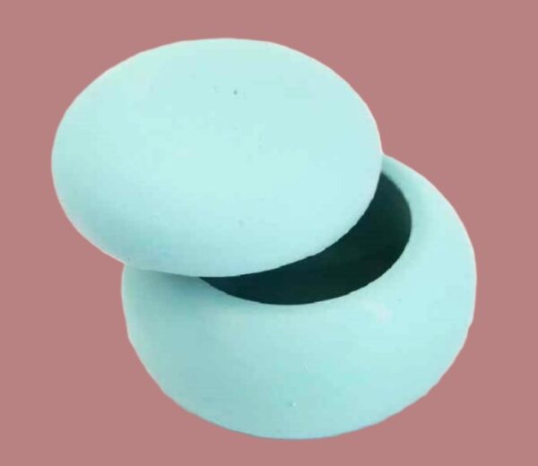macaron μπιζουτιέρα κεραμική μπομπονιέρα