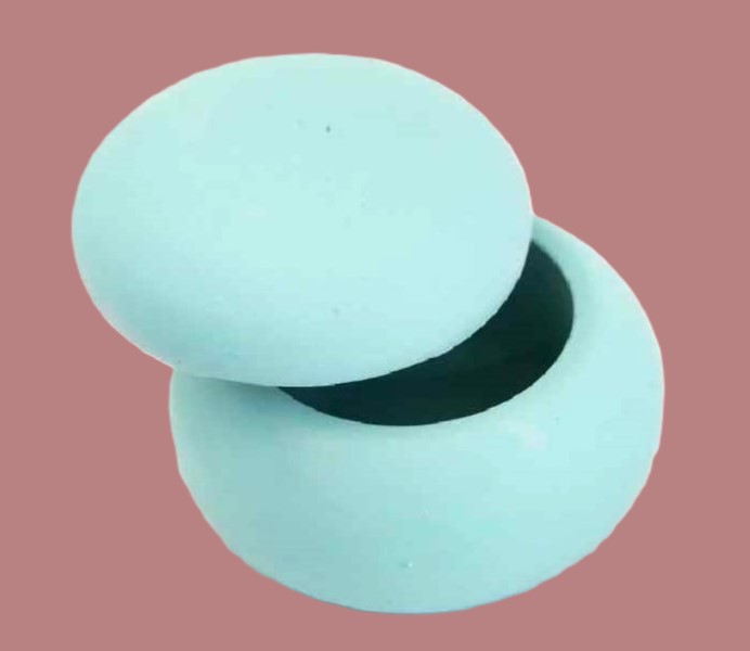macaron μπιζουτιέρα κεραμική μπομπονιέρα