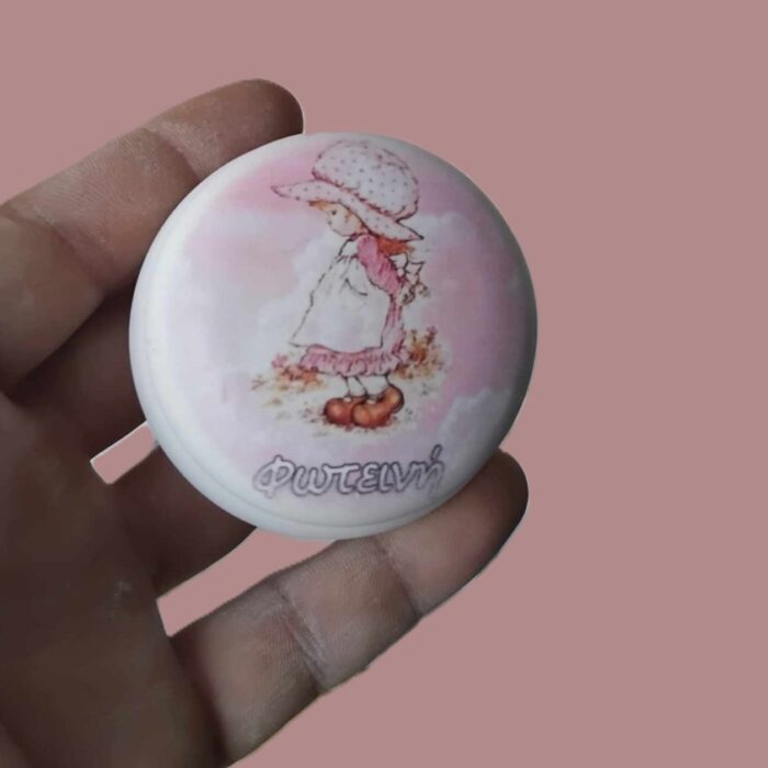μπιζουτιέρα macaron με εκτύπωση sarah kay μπομπονιέρα