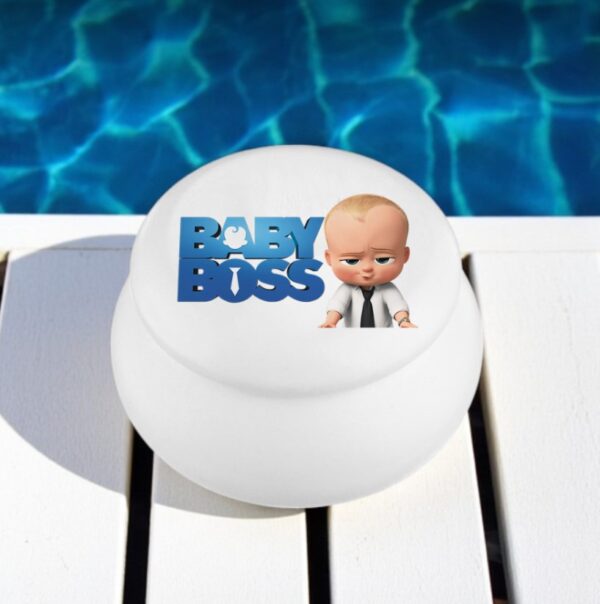 Μπομπονιέρα βάπτισης μπιζουτιέρα macaron με baby boss