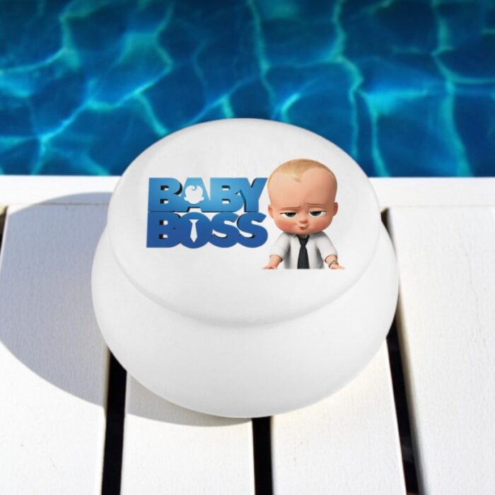 Μπομπονιέρα βάπτισης μπιζουτιέρα macaron με baby boss